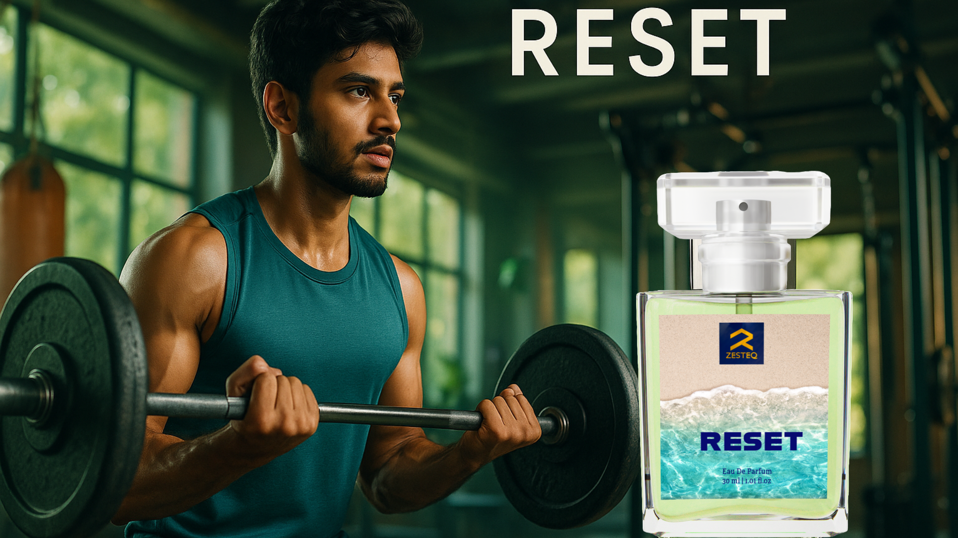 Zesteq Reset Eau de parfum (30 ml) | Energising & Refreshing Perfume for Men