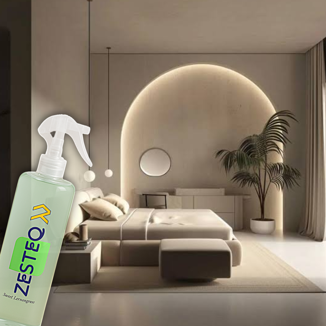 Zesteq Sweet Lemongrass Air Freshener for Home, Car, Office, Washrooms, Made of Premium Natural oils (500 ml)