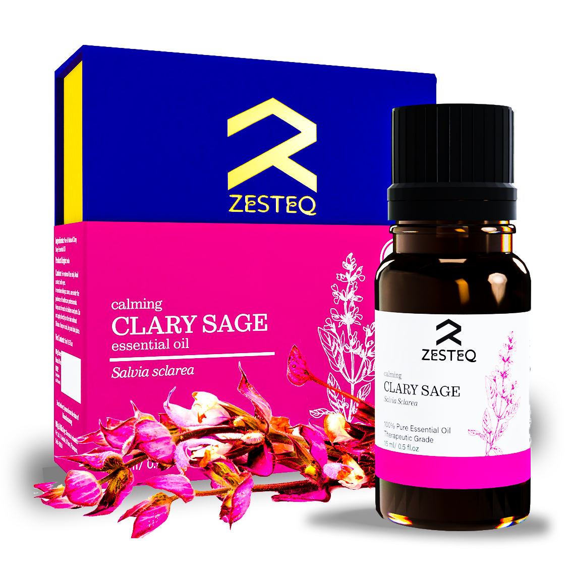 Calming Clary Sage Essential Oil - Essential Oils - Zesteq