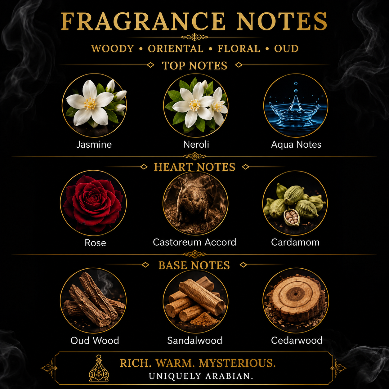 Oud Arabia Luxury Perfume, Unisex, Perfume for men, Perfume for women (100 ml)