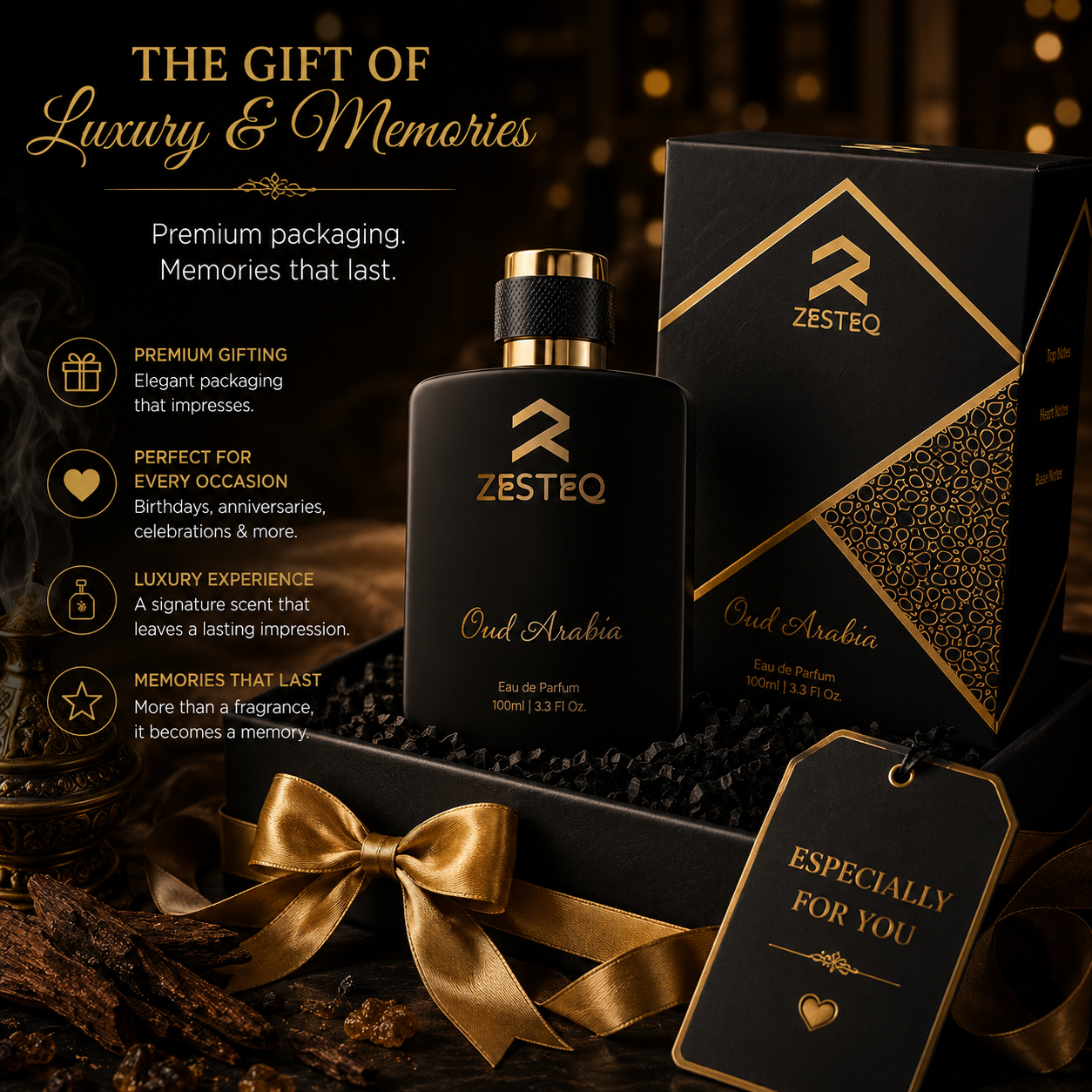 Oud Arabia Luxury Perfume, Unisex, Perfume for men, Perfume for women (100 ml)
