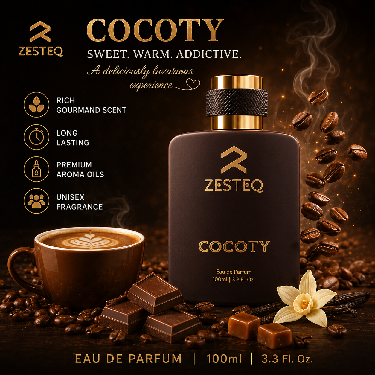 Cocoty Signature Perfume, Longlasting perfume for men, Perfume for women, Unisex (100 ml)