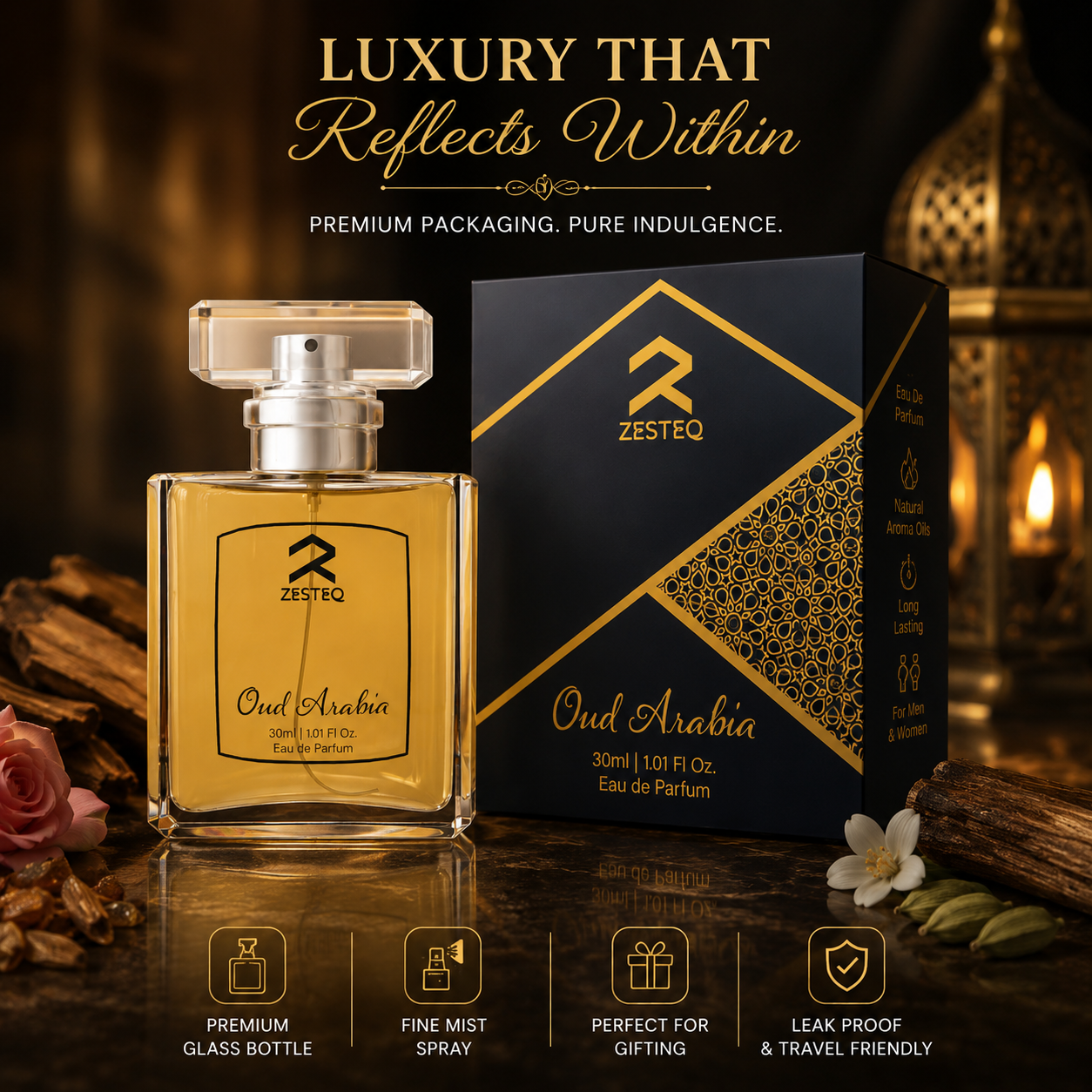 Oud Arabia Luxury Perfume, Unisex Original Signature Perfume(30 ml)