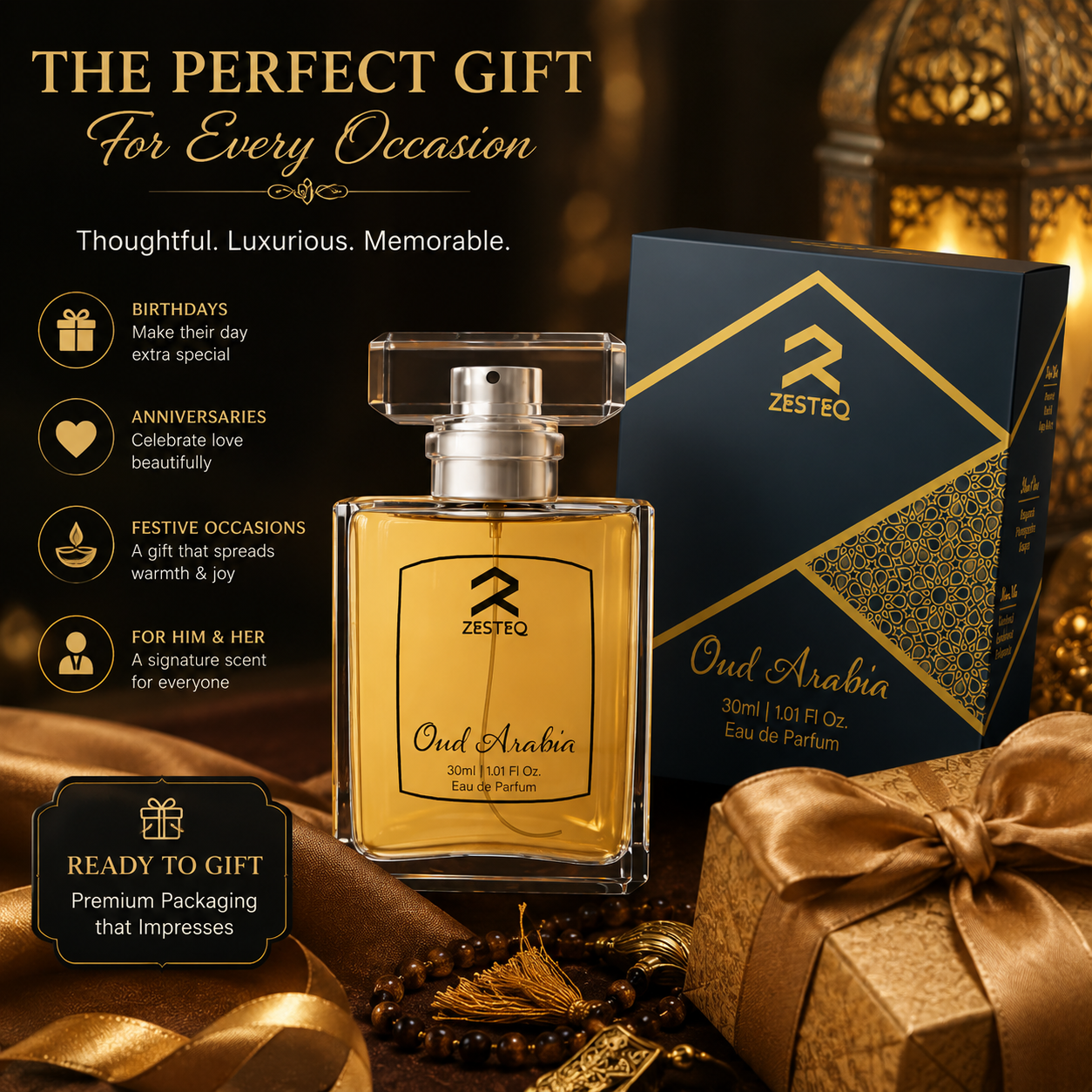Oud Arabia Luxury Perfume, Unisex Original Signature Perfume(30 ml)
