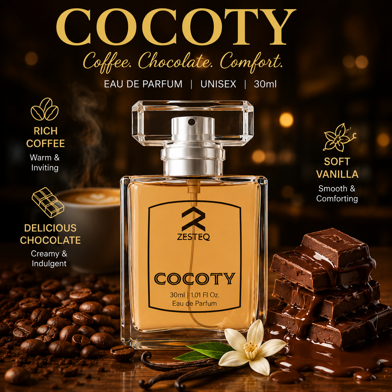 Cocoty Signature Perfume, Longlasting perfume for men, Perfume for women, Unisex (30 ml)