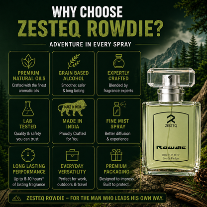 Rowdie Luxury perfume for men branded, Fragrance of smart man