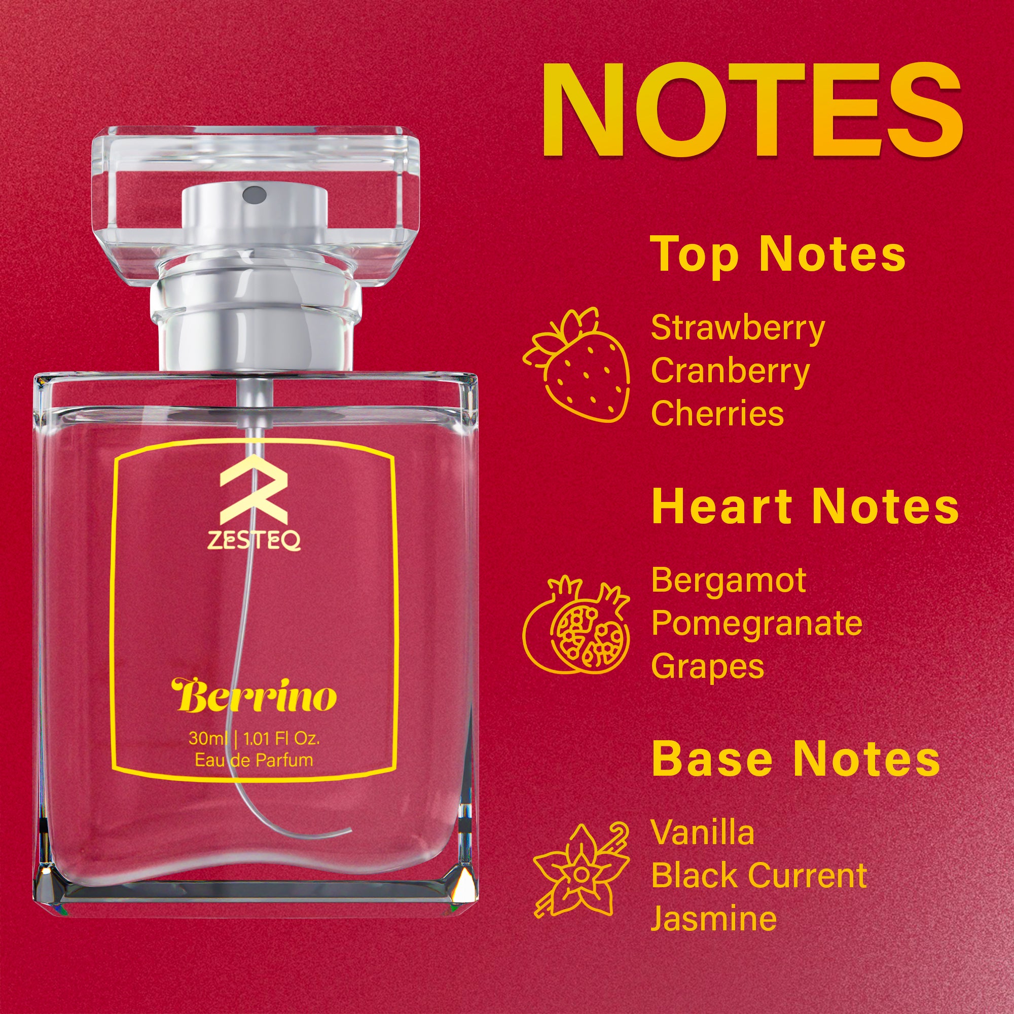 Berrino Luxury perfume for women branded 30 ml scent perfume