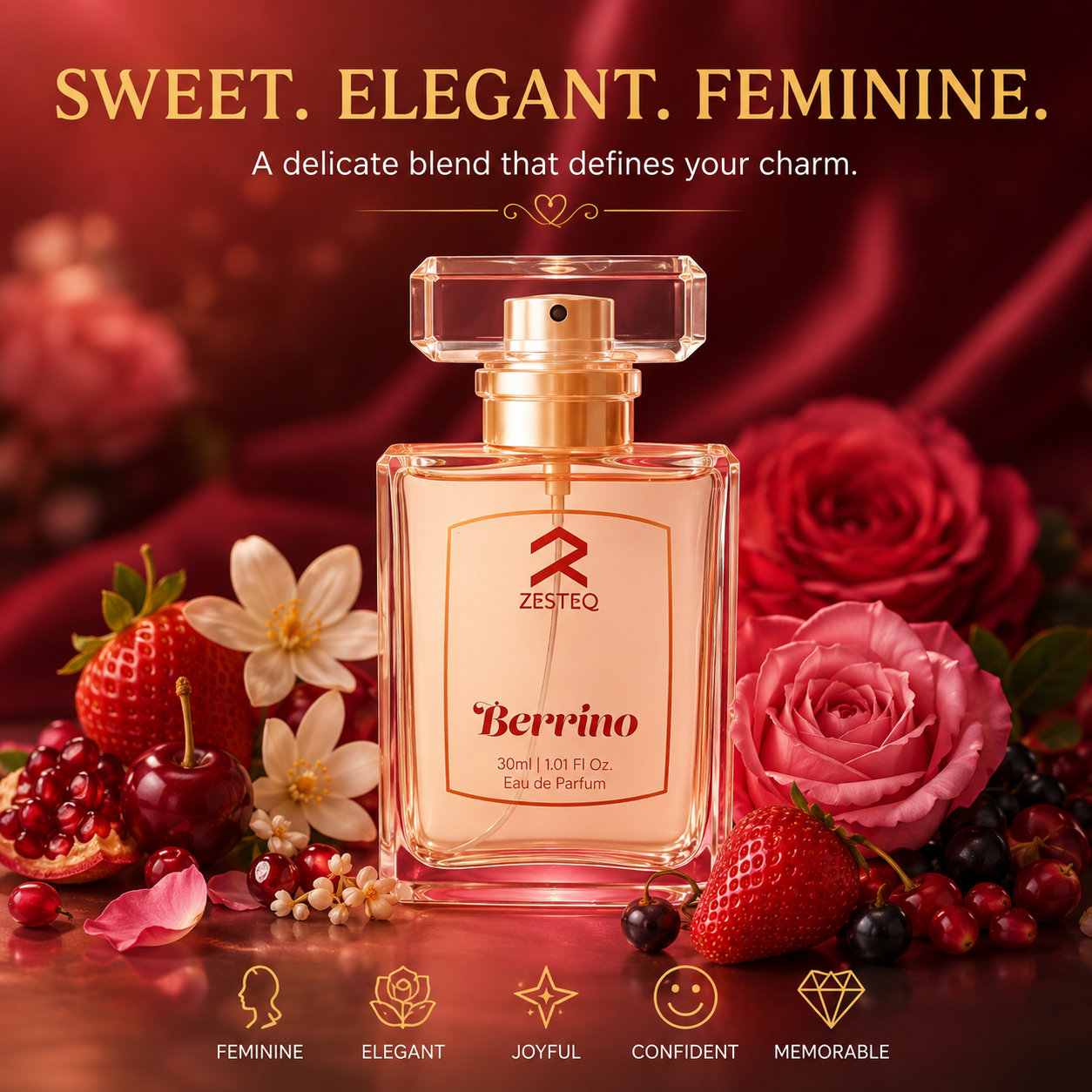 Berrino Luxury perfume for women branded 30 ml scent perfume