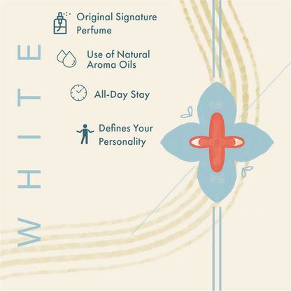 Zesteq White Eau De Parfum (30 ml) | Clean &amp; Refreshing Fragrance | Subtle &amp; Timeless | Unisex Luxury Perfume