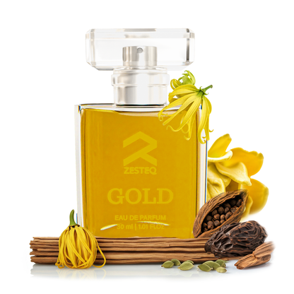 Zesteq Gold Eau De Parfum (30 ml)| Radiant &amp; Opulent Fragrance | A Touch of Luxury | Unisex