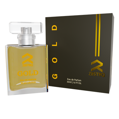 Zesteq Gold Eau De Parfum (30 ml)| Radiant &amp; Opulent Fragrance | A Touch of Luxury | Unisex