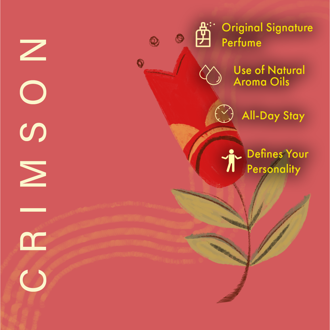 Zesteq Perfume Crimson EDP(30 ml) | Passionate &amp; Vibrant Fragrance | Captivating &amp; Long-Lasting |Perfume for Women long lasting