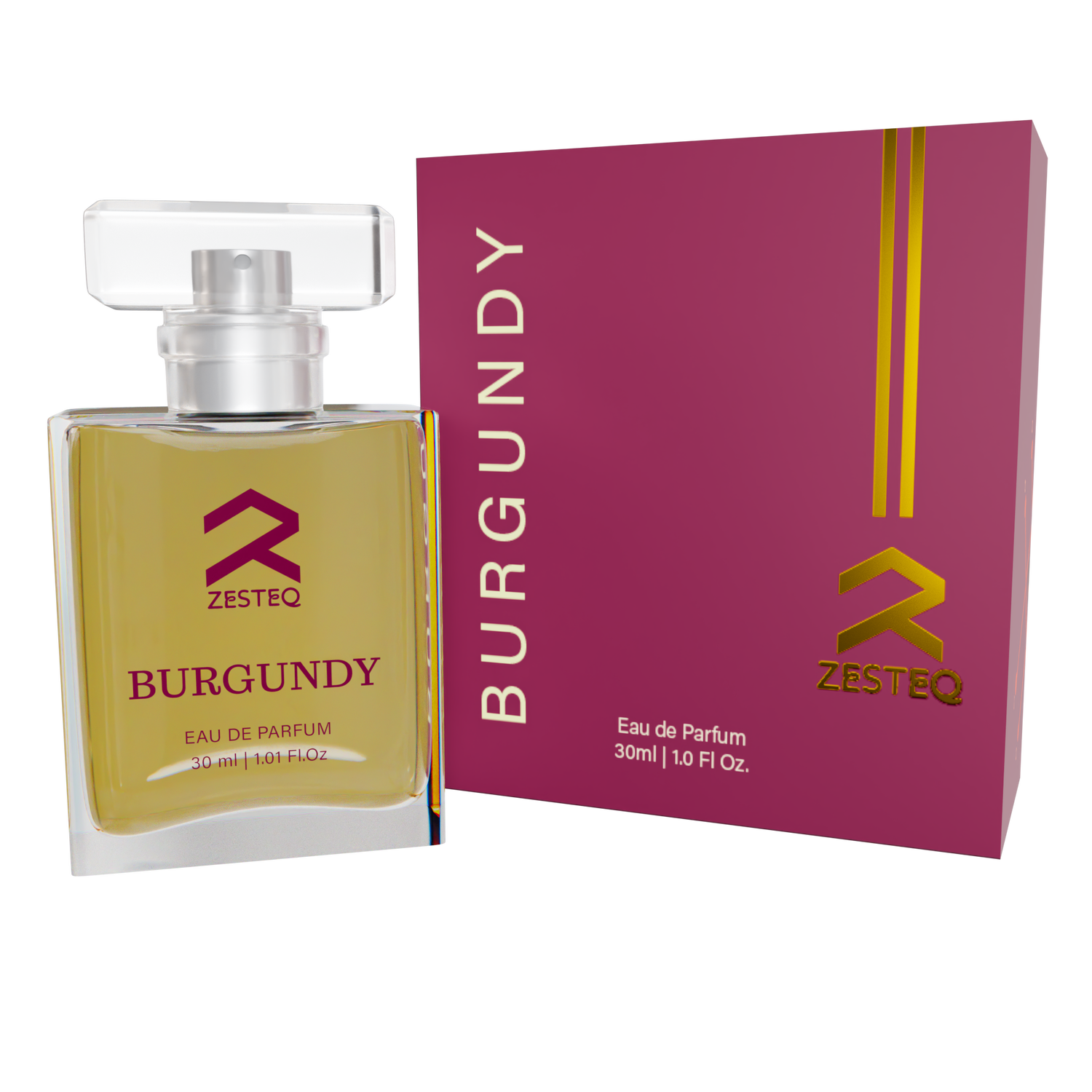 Zesteq Burgundy Eau De Parfum (30 ml) | Sensual &amp; Sophisticated Fragrance | Perfect for Evening Wear |Luxury Perfumes for Women