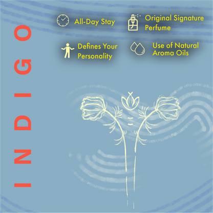 Zesteq Indigo Eau De Parfum (30 ml) | Mysterious &amp; Alluring Fragrance | Bold &amp; Distinctive | Luxury Perfume for Men