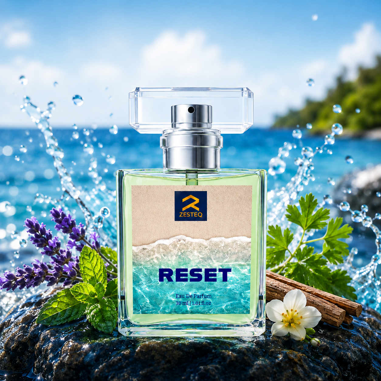 Zesteq Reset Eau de parfum (30 ml) | Energising &amp; Refreshing Perfume for Men