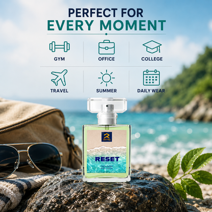 Zesteq Reset Eau de parfum (30 ml) | Energising &amp; Refreshing Perfume for Men
