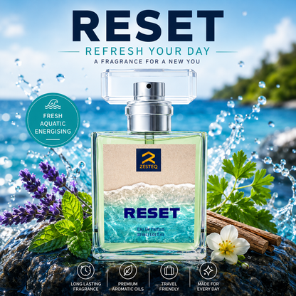 Zesteq Reset Eau de parfum (30 ml) | Energising &amp; Refreshing Perfume for Men
