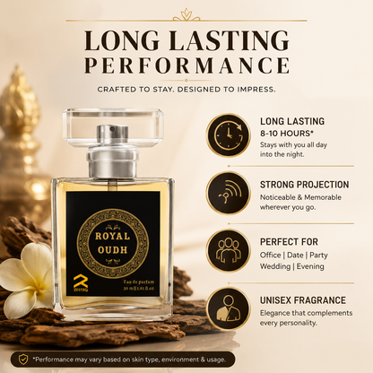 Zesteq Royal Oudh Eau de parfum ( 30 ml) Unisex Perfume for Elegance &amp; Royal Experience
