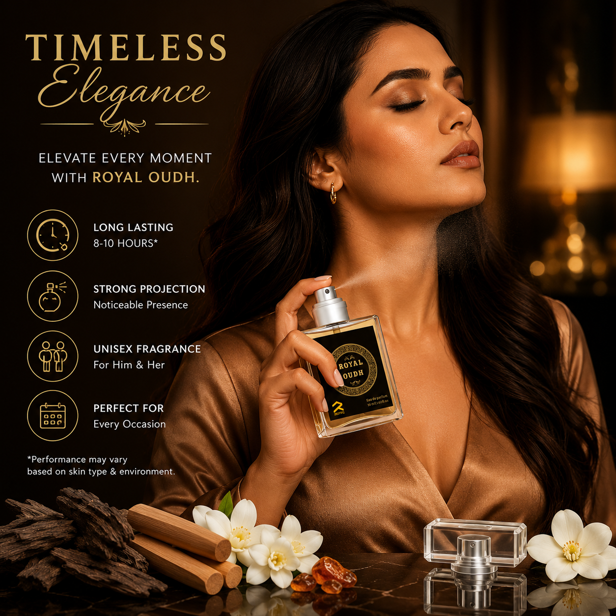 Zesteq Royal Oudh Eau de parfum ( 30 ml) Unisex Perfume for Elegance &amp; Royal Experience
