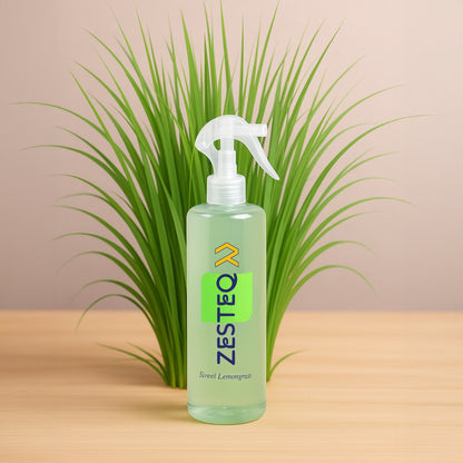 Zesteq Sweet Lemongrass Air Freshener  for Home, Car, Office, Washrooms, Made of Premium Natural oils (500 ml)
