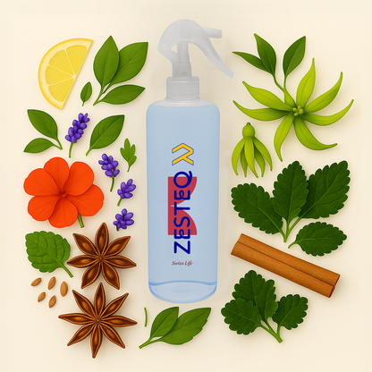 Zesteq Swiss Life Room Freshener for House, Office, Washrooms, Car, Made up of premium natural oils (500 ml)