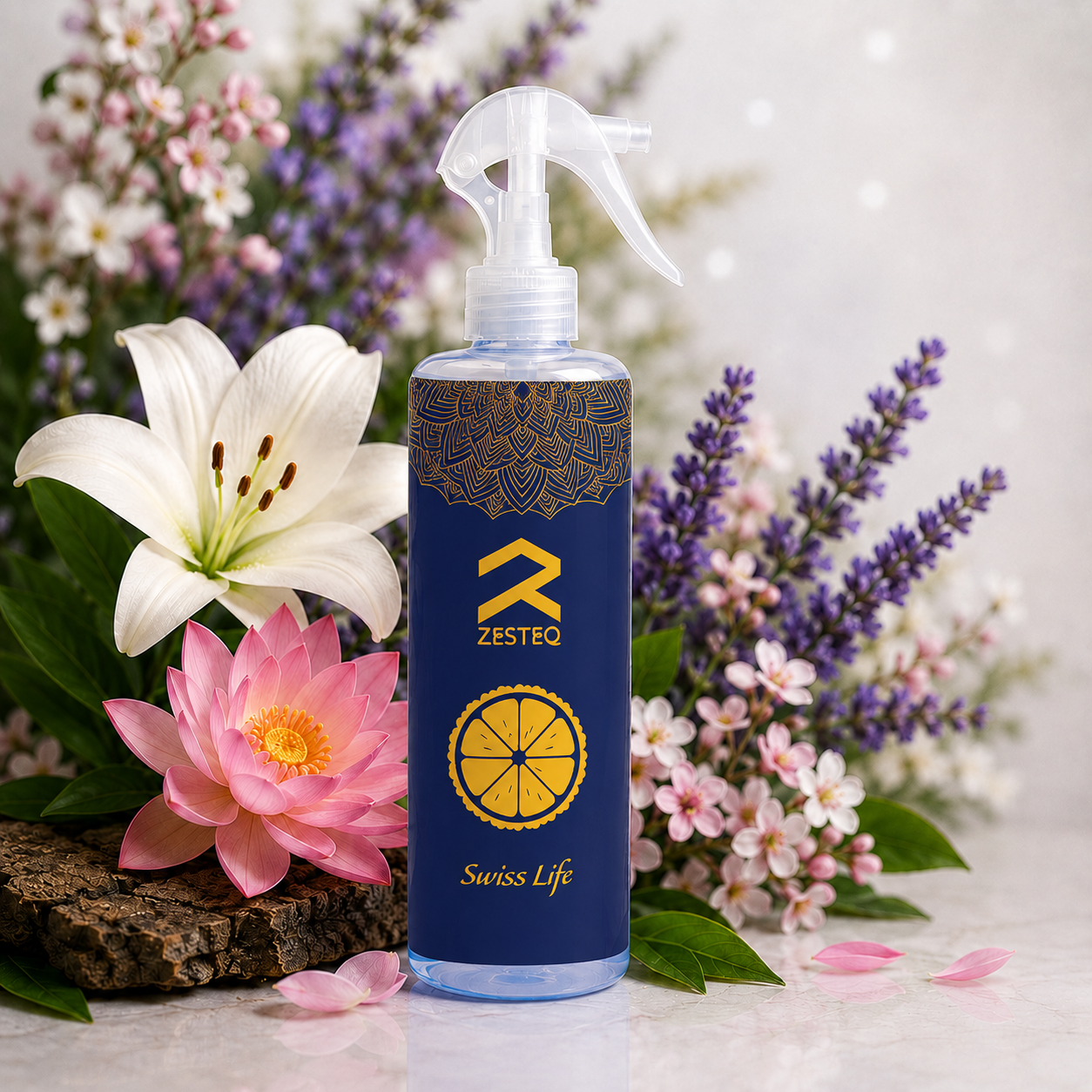 Zesteq Swiss Life Room Freshener for House, Office, Washrooms, Car, Made up of premium natural oils (500 ml)