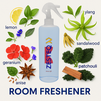 Zesteq Swiss Life Room Freshener for House, Office, Washrooms, Car, Made up of premium natural oils (500 ml)