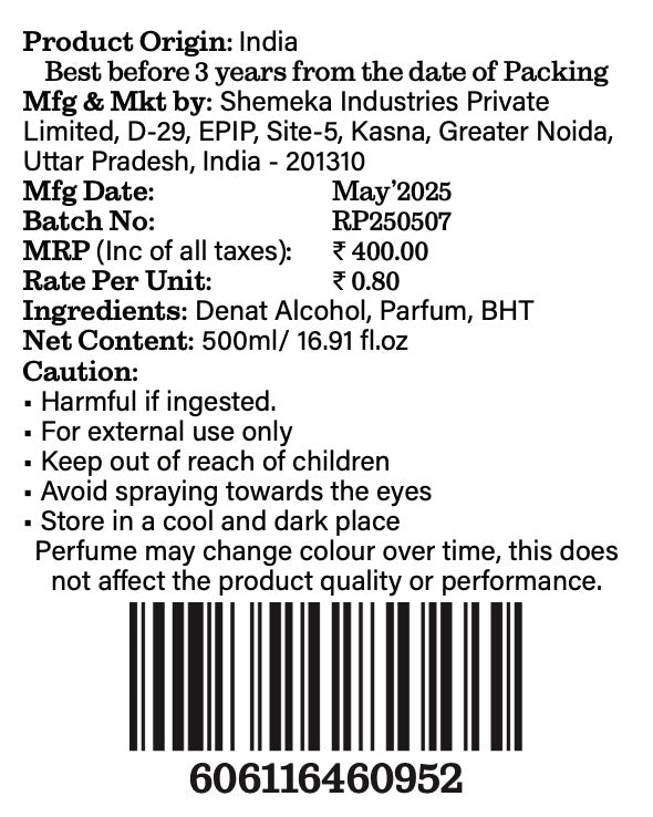 Zesteq Oudh Living Room Freshener for House, Office, Washrooms, Car, Made up of premium natural oils (500 ml)