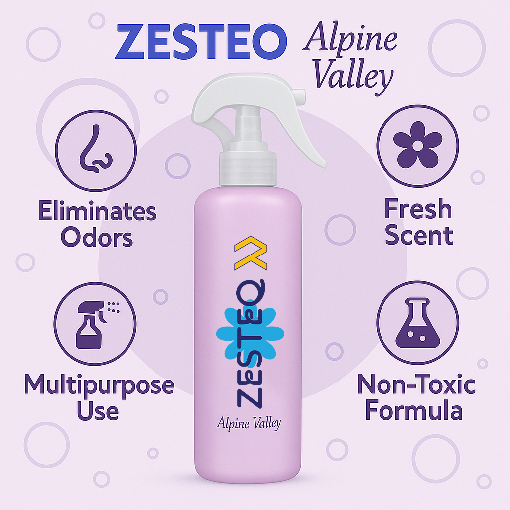 Zesteq Alpine valley Air Freshener for Home, Office, Washrooms, Car, Made up of premium natural oils (500 ml)