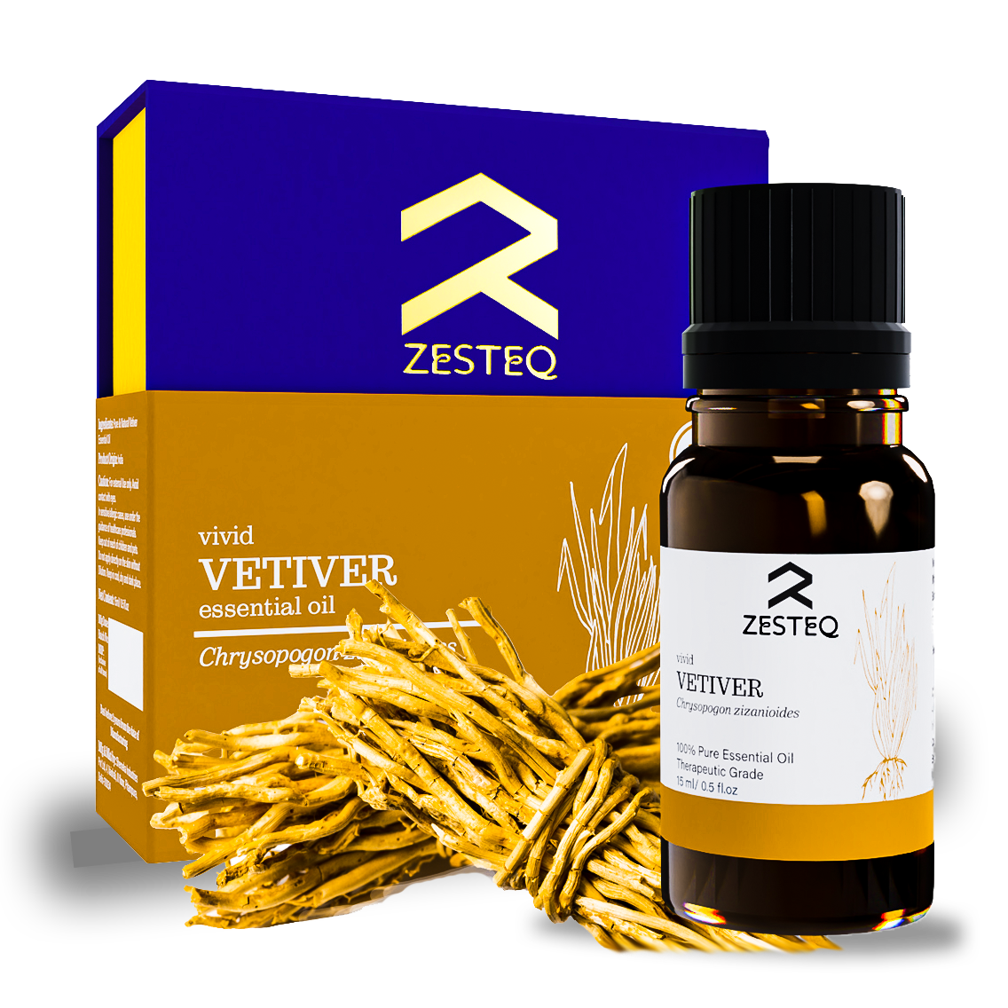 Vivid Vetiver Essential Oil - Essential Oils - Zesteq