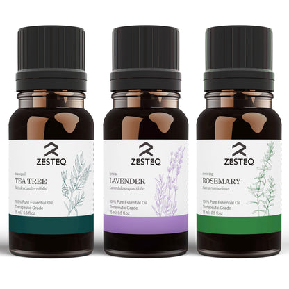Zesteq Tea Tree, Lavender &amp; Rosemary Essential oil Combo